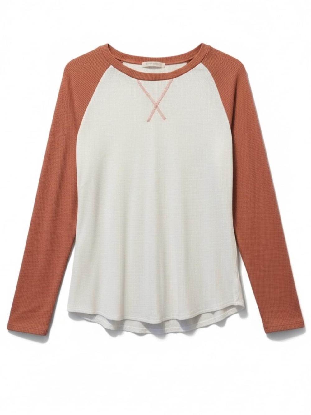 Lovely Melody Colorblock Thermal Raglan Top – Large